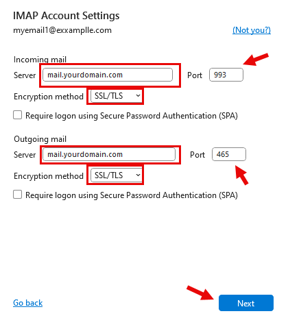 IMAP Settings