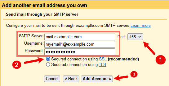 Configuring Sending E-mails