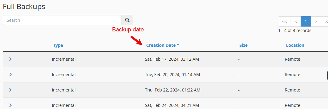 cPanel JetBackups Full Backups