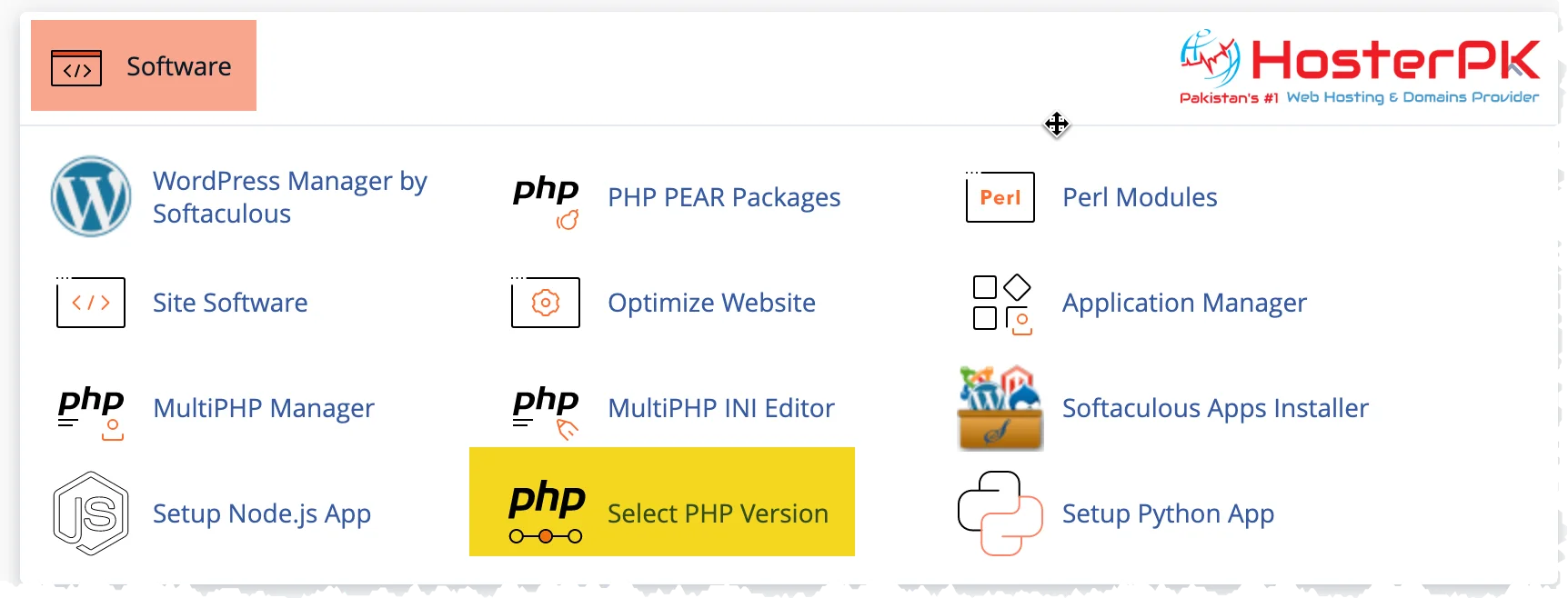 Select PHP Version